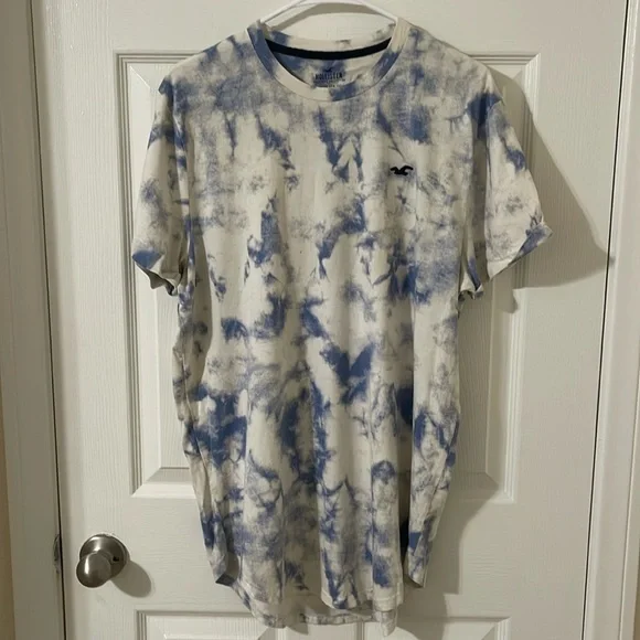 Hollister Men's Shirt Tie-dye Blue - Picture 1 of 3